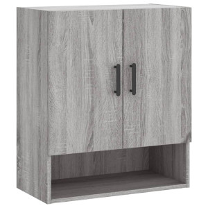 Armario de pared madera de ingeniería gris Sonoma 60x31x70 cm H
