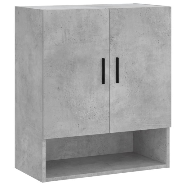 Armario de pared madera de ingeniería gris hormigón 60x31x70 cm M 2