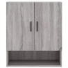 Armario de pared madera de ingeniería gris Sonoma 60x31x70 cm 5