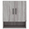 Armario de pared madera de ingeniería gris Sonoma 60x31x70 cm 5