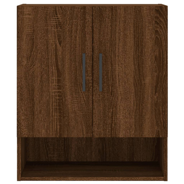 Armario de pared madera de ingeniería marrón roble 60x31x70 cm M 5