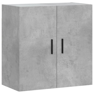 Armario de pared madera de ingeniería gris hormigón 60x31x60 cm H
