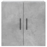 Armario de pared madera de ingeniería gris hormigón 60x31x60 cm 5