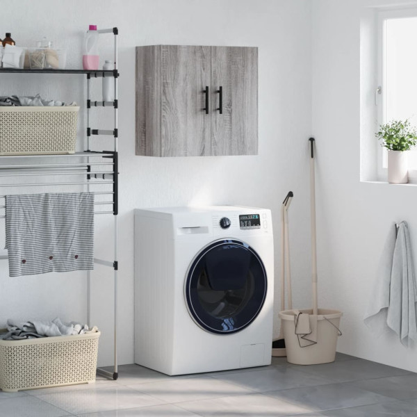 Armario de pared madera de ingeniería gris Sonoma 60x31x60 cm D