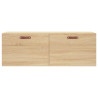 Armario de pared madera ingeniería roble Sonoma 100x36.5x35 cm 5