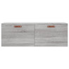 Armario de pared madera ingeniería gris Sonoma 100x36.5x35 cm 5