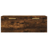 Armario de pared madera ingeniería roble ahumado 100x36.5x35 cm 5