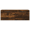 Armario de pared madera ingeniería roble ahumado 100x36.5x35 cm 5