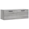 Armario de pared madera ingeniería gris Sonoma 100x36.5x35 cm 2