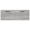 Armario de pared madera ingeniería gris Sonoma 100x36.5x35 cm 5