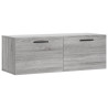 Armario de pared madera ingeniería gris Sonoma 100x36.5x35 cm 2