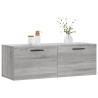 Armario de pared madera ingeniería gris Sonoma 100x36.5x35 cm 3