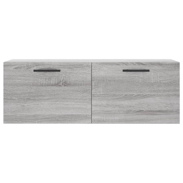 Armario de pared madera ingeniería gris Sonoma 100x36.5x35 cm M 5