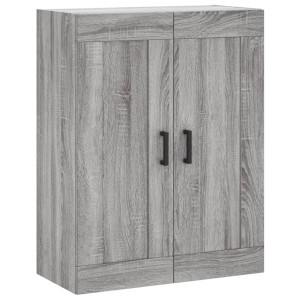 Armario de pared madera ingeniería gris Sonoma 69.5x34x90 cm H