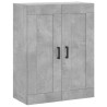 Armario de pared madera ingeniería gris hormigón 69.5x34x90 cm 2