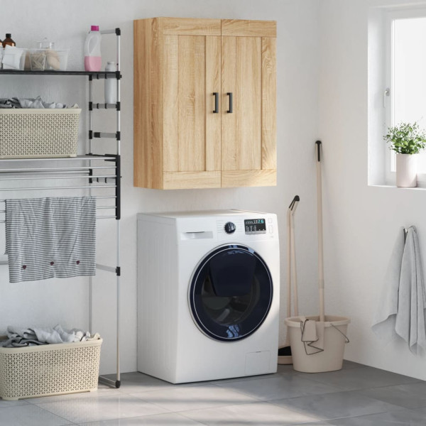 Armario de pared madera ingeniería roble Sonoma 69.5x34x90 cm D