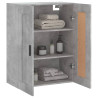 Armario de pared madera ingeniería gris hormigón 69.5x34x90 cm 5