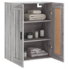 Armario de pared madera ingeniería gris Sonoma 69.5x34x90 cm 5