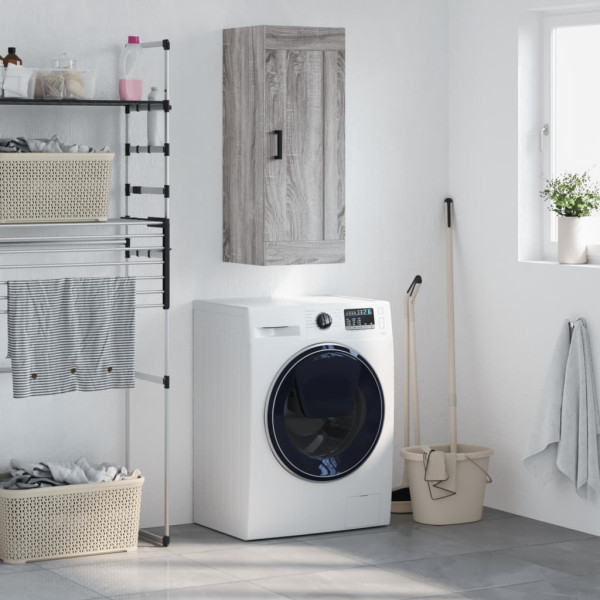 Armario de pared madera de ingeniería gris Sonoma 34.5x34x90 cm D