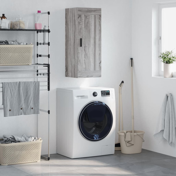 Armario de pared madera de ingeniería gris Sonoma 34.5x34x90 cm D