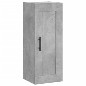 Armario de pared madera ingeniería gris hormigón 34.5x34x90 cm H