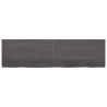 Estante de pared madera roble tratada gris oscuro 220x60x4 cm 2