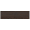 Estante de pared madera roble tratada gris oscuro 220x60x4 cm 3