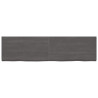 Estante de pared madera roble tratada gris oscuro 220x60x6 cm 2