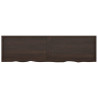 Estante de pared madera roble tratada gris oscuro 220x60x6 cm 3