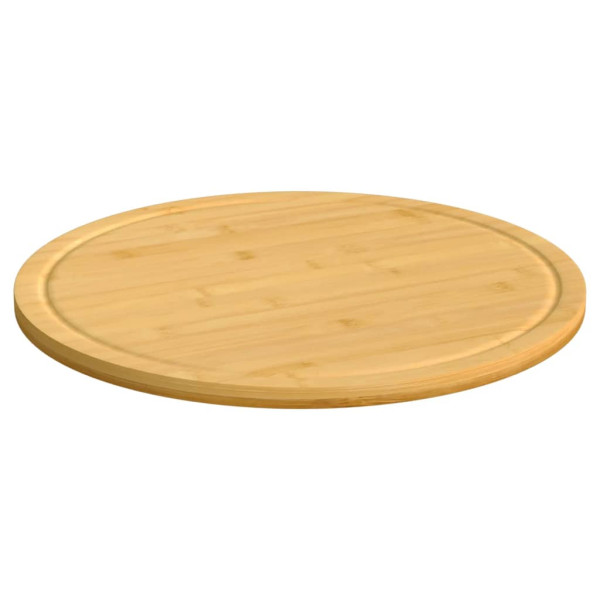 Tablas de cortar 6 uds bambú Ø30x1.5 cm M 2