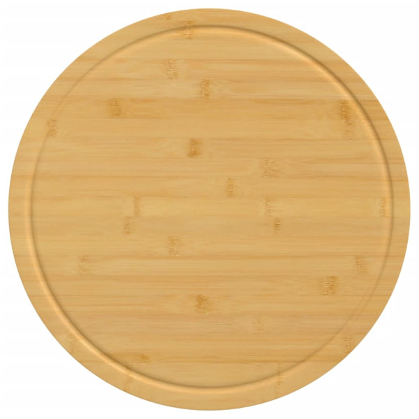 Tablas de cortar 6 uds bambú Ø30x1.5 cm M 4