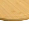 Tablas de cortar 6 uds bambú Ø30x1.5 cm 5