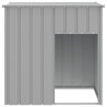 Caseta perros tejado acero galvanizado gris claro 110x103x109cm 3