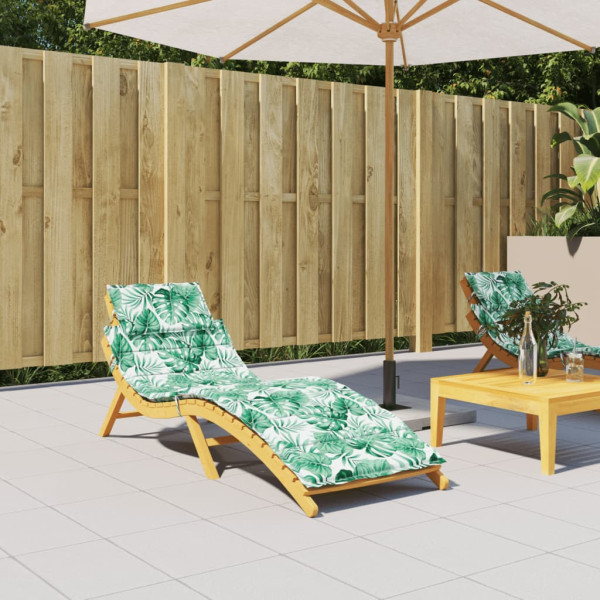 Cojín de tumbona tela Oxford estampado de hojas D