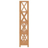 Estantería de 5 niveles madera maciza de roble 80x30x146 cm 5