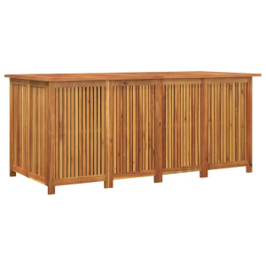 Caja de almacenaje de jardín madera maciza acacia 175x80x75 cm H