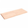 Tablero de mesa madera maciza roble borde natural 140x60x6 cm 2