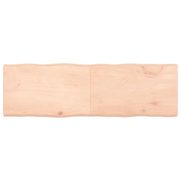 Tablero de mesa madera maciza roble borde natural 160x50x6 cm D