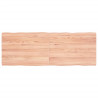 Tablero mesa madera tratada roble borde natural 140x50x4 cm 1
