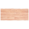 Tablero mesa madera tratada roble borde natural 140x60x4 cm 1