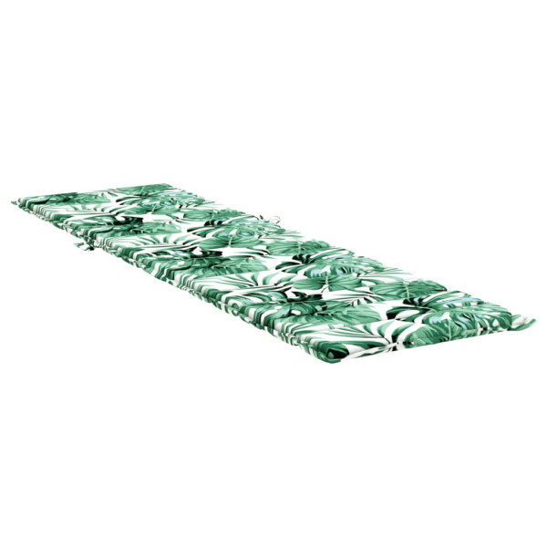 Almofadão p/ espreguiçadeira tecido oxford padrão folhas M 4