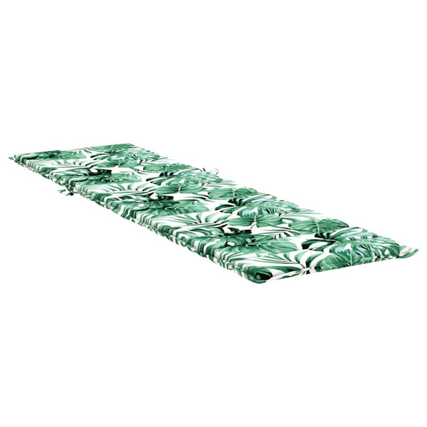 Almofadão p/ espreguiçadeira tecido oxford padrão folhas M 4