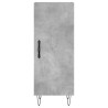 Aparador de madera contrachapada gris hormigón 34.5x34x90 cm 5