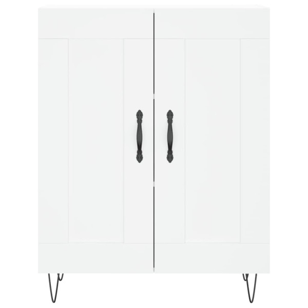 Aparador de madera de ingeniería blanco 69.5x34x90 cm M 5