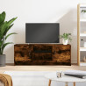Mueble de TV madera de ingeniería roble ahumado 102x30x37.5 cm 1