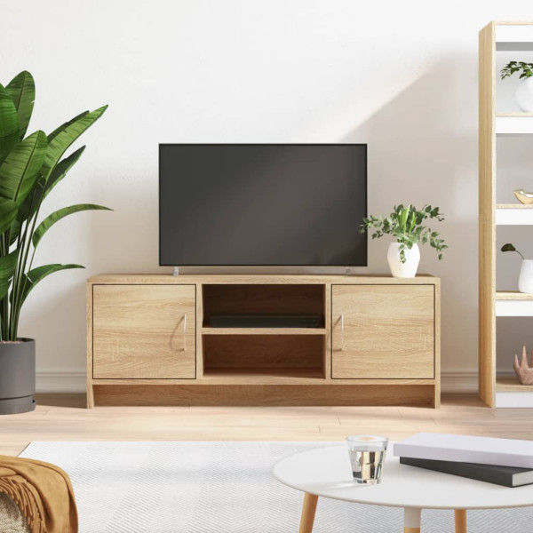 Mueble de TV madera de ingeniería roble Sonoma 102x30x37.5 cm D