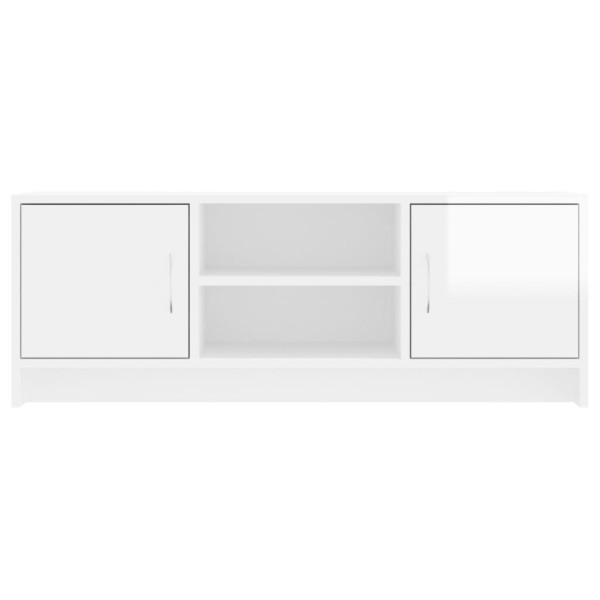 Móvel p/ TV 102x30x37.5 cm derivados madeira branco brilhante M 5