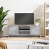 Mueble de TV madera de ingeniería gris hormigón 102x30x37.5 cm 1