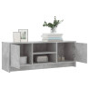 Mueble de TV madera de ingeniería gris hormigón 102x30x37.5 cm 4