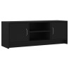 Mueble de TV madera de ingeniería negro 102x30x37.5 cm 2